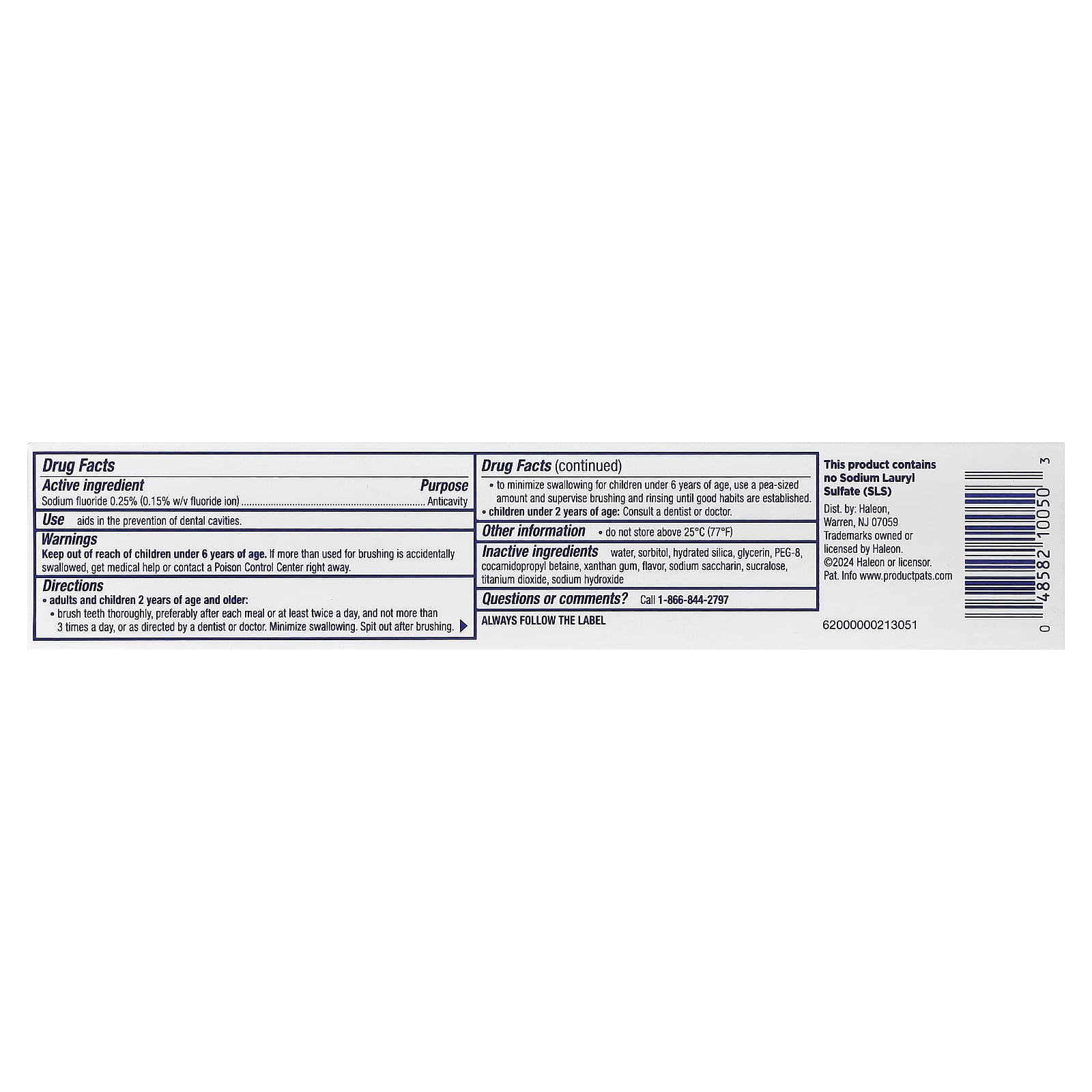 Biotene Fluoride Toothpaste, Fresh Mint, 121.9 g - view 3